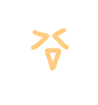 パステル顔文字（個別スタンプ：6）