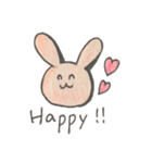 ゆるふわラビット（個別スタンプ：1）