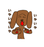 クズな青いウサギのウサギスタンプ（個別スタンプ：4）
