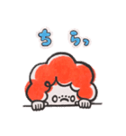 赤いアフロ（個別スタンプ：2）