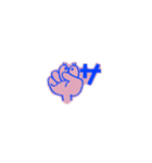 さ行の指文字くん（個別スタンプ：1）