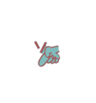さ行の指文字くん（個別スタンプ：5）