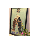 猫のコンタロウとお花のスタンプ（個別スタンプ：2）