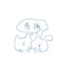 正座ねこと正座うさぎ（個別スタンプ：12）