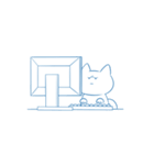 正座ねこと正座うさぎ（個別スタンプ：15）