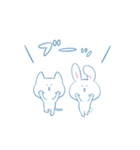 正座ねこと正座うさぎ（個別スタンプ：24）