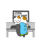 あおいとり（日常生活）（個別スタンプ：4）