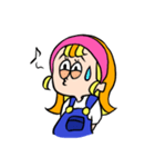 オレンジの女の子（個別スタンプ：10）