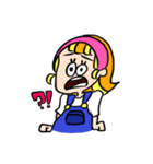 オレンジの女の子（個別スタンプ：14）