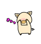 双子の子ブタ。（個別スタンプ：10）