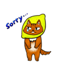 レモンねこスタンプ（個別スタンプ：7）
