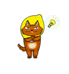 レモンねこスタンプ（個別スタンプ：21）