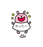 Tシャツで会話するうさぎさん（個別スタンプ：39）