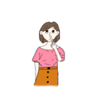短い髪の少女（個別スタンプ：5）