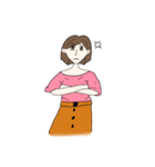 短い髪の少女（個別スタンプ：6）