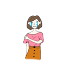 短い髪の少女（個別スタンプ：7）