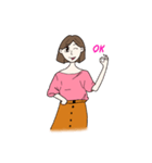 短い髪の少女（個別スタンプ：10）