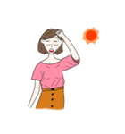 短い髪の少女（個別スタンプ：11）