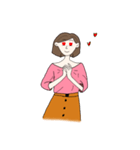 短い髪の少女（個別スタンプ：14）