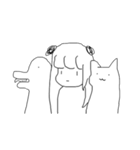 ワニネコと時々少女（個別スタンプ：16）
