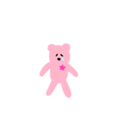 ぴんくくま（個別スタンプ：3）