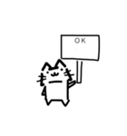 猫看板スタンプ1（個別スタンプ：3）
