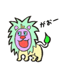 『どうぶつがカラフルでかわいい』（個別スタンプ：37）