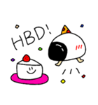 自由な、めんたま（個別スタンプ：36）