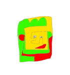 画伯の使えないひとふで描き（個別スタンプ：1）