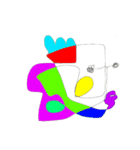 画伯の使えないひとふで描き（個別スタンプ：3）