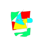 画伯の使えないひとふで描き（個別スタンプ：15）