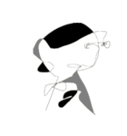 画伯の使えないひとふで描き（個別スタンプ：18）