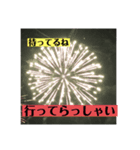 実写花火で挨拶するよん（個別スタンプ：8）