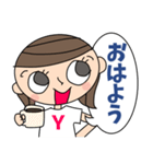 大人女子の日常[イニシャルYさん専用］（個別スタンプ：13）