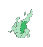 小学生 日本地図クイズ2 東北、中部地方編（個別スタンプ：18）