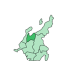 小学生 日本地図クイズ2 東北、中部地方編（個別スタンプ：22）