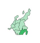 小学生 日本地図クイズ2 東北、中部地方編（個別スタンプ：30）