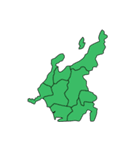 小学生 日本地図クイズ2 東北、中部地方編（個別スタンプ：36）