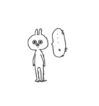 目に光のないうさぎ。会社で使えるかな？（個別スタンプ：15）