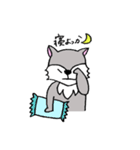 ウルフくんのまいにち（個別スタンプ：4）