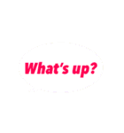 ひとこと英語で！色吹き出しvol.2（個別スタンプ：4）