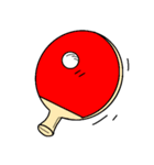 リンリンとさっちゃんの卓球（個別スタンプ：1）