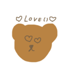 ゆるゆるbearの日常会話（個別スタンプ：1）