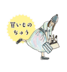あんにゅいな女の子と猫のいらすと（個別スタンプ：22）