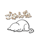 よく使う言葉と猫のイラスト（個別スタンプ：30）