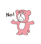 ピンクのくまくん（個別スタンプ：16）