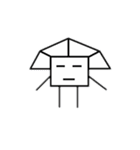 無表情ぴらお君（個別スタンプ：10）