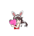 うさ子ちゃんスタンプ（個別スタンプ：16）