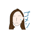KaO［外国人風ヘア］（個別スタンプ：10）