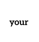 人称代名詞（個別スタンプ：6）
